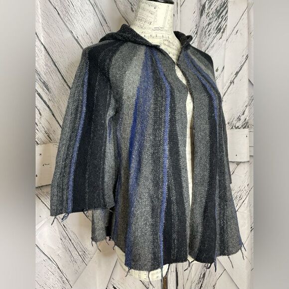 Free People hooded swing cardigan with double hook closure M - Picture 3 of 7